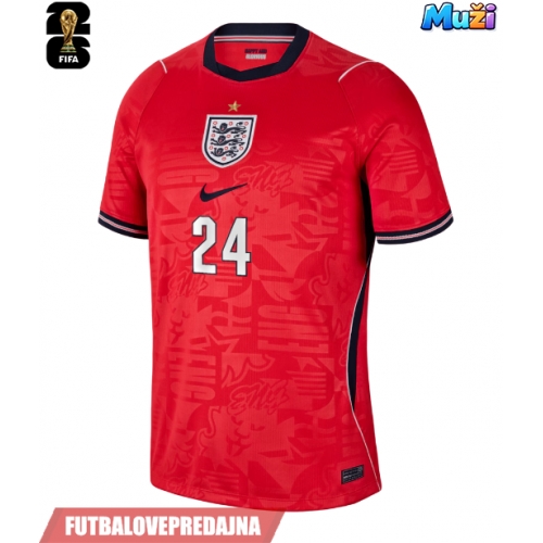 Lacne Muži Futbalové dres Anglicko Reece James #24 MS 2026 Krátky Rukáv - Preč